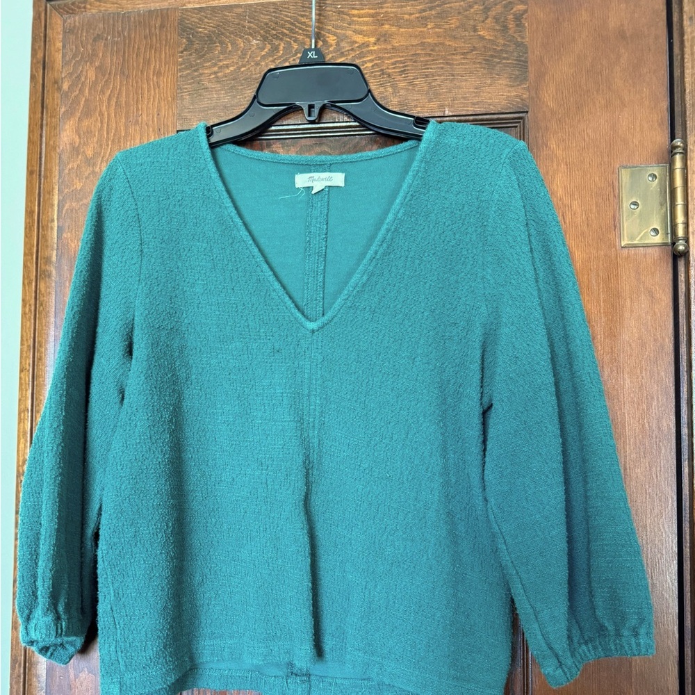 Madewell Emerald Green Blouse - Medium